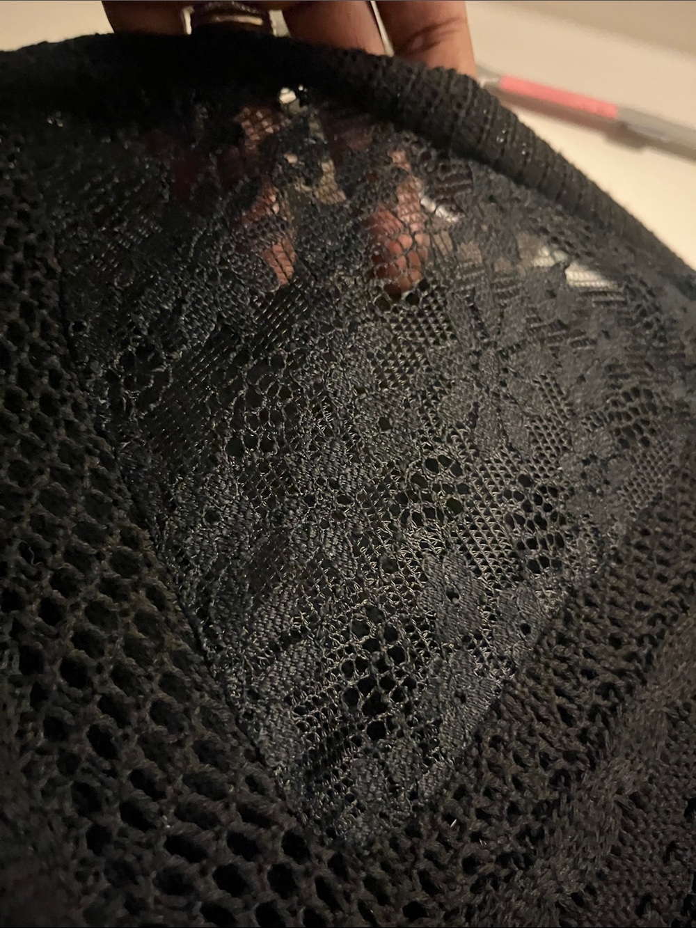 SHEIN Black Light Weight sweater w/Lace feature - Picture 4 of 6